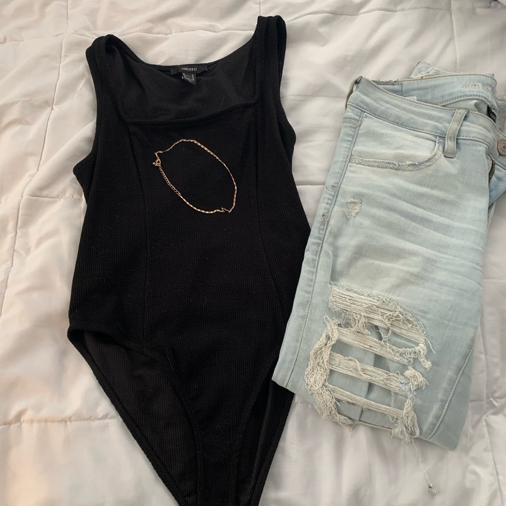 Black Bodysuit Forever 21